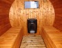 Barrel sauna inner