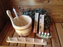 Sauna accessories kit "L" Sauna Zubehör Saunaset L