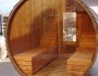 Glass wall garden sauna